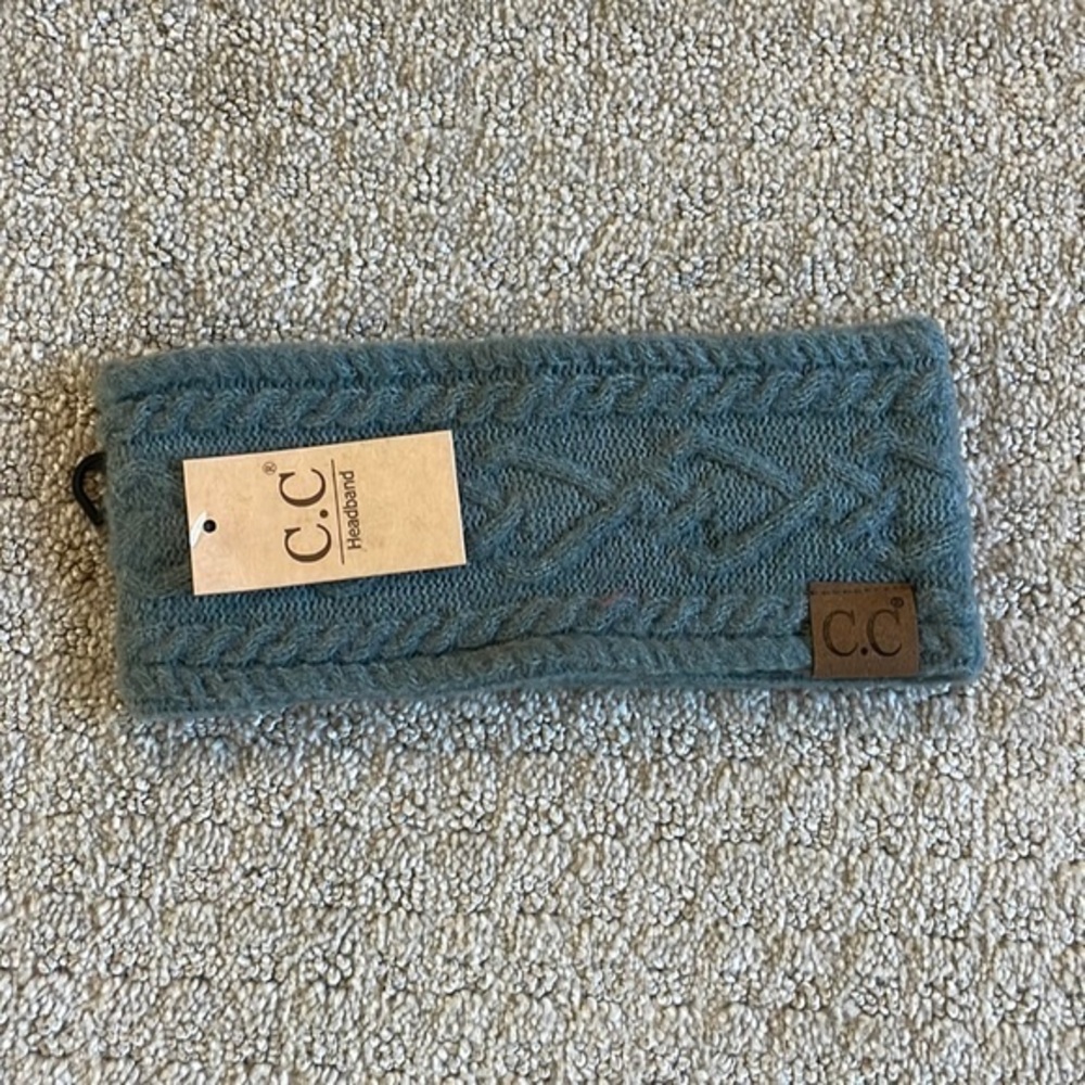 NWT- C.C Gray Knit Sweater Headband